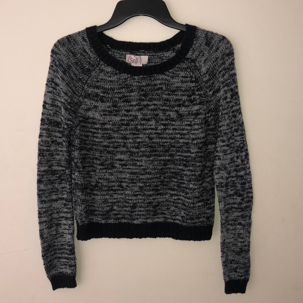 Black and white sweater